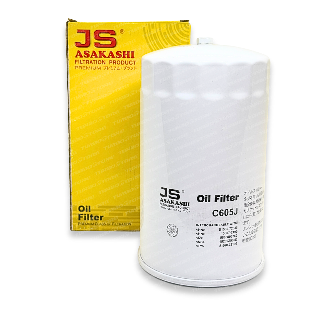 Filtro Aceite Camión HINO C605J - 15607-2050 - 15607-2051 - 15607-2190 - 15613-E0110 - 15613-EV030 - S1560-72330 -  S156072051 - S156072190