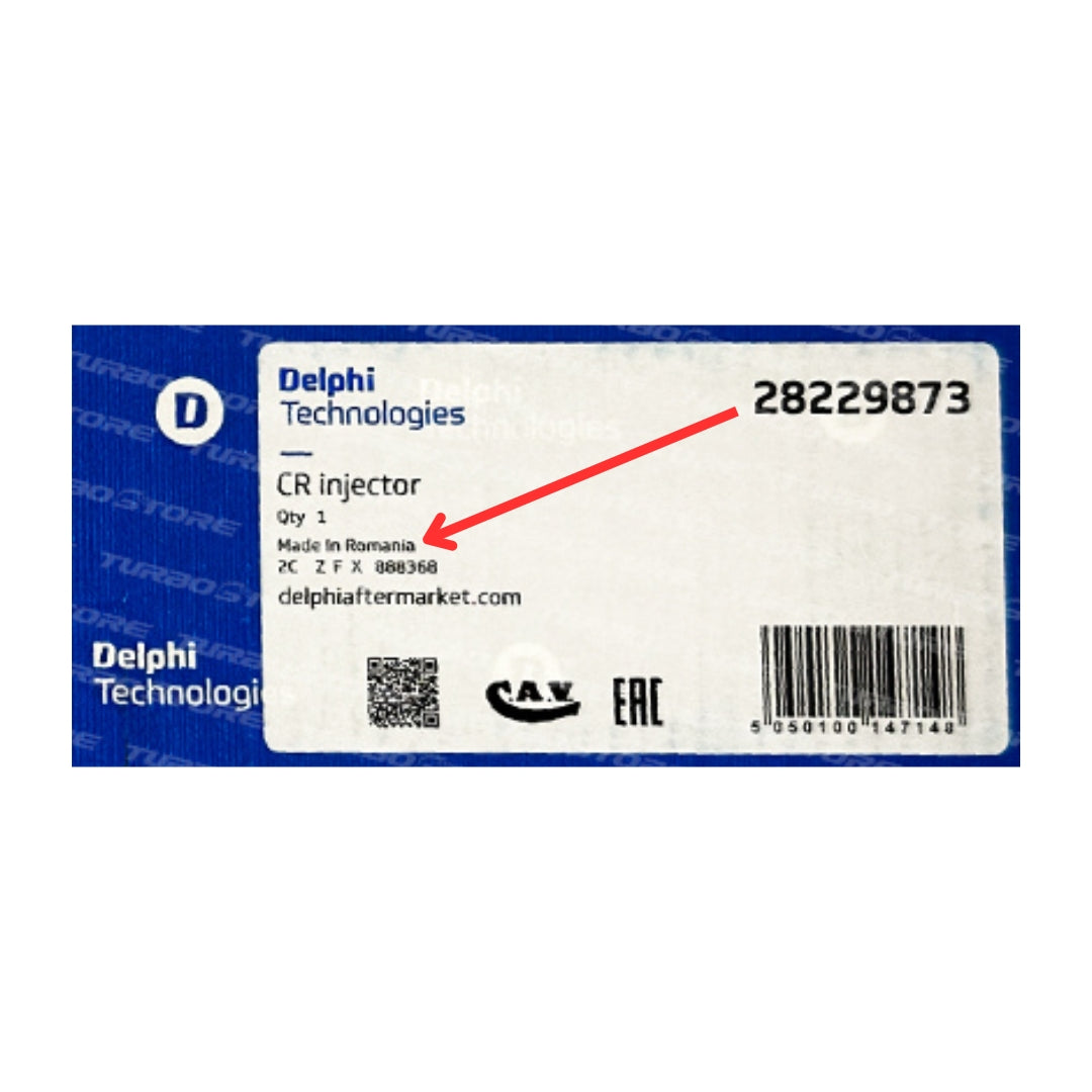Inyector Original Delphi Kia Frontier 2.5 -- Hyundai H100 Porter 2.5 - H1 2.5 - HD35 2.5 Motor D4CB Euro 5 28229873 33800-4A710